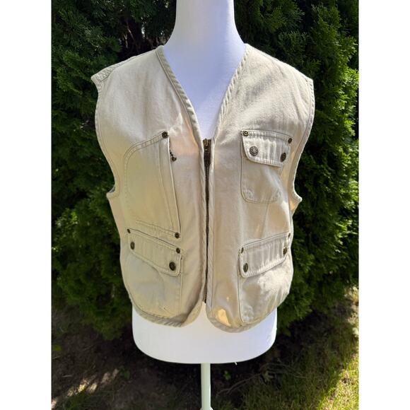 Liz Claiborne Twill Vest Size Medium - Picture 1 of 6